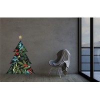 Karácsonyfa - Színes matrica